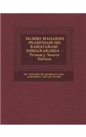 Valmiki Maharshi Pranitham-Sri Ramayanam-Sundarakanda
