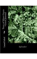 Trees of Silver Green Lined Journal