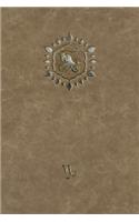 Monogram Capricorn Notebook: Blank Diary Journal Log Notebook