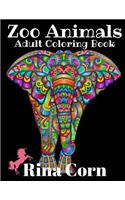 Zoo Animals Adult Coloring Book: Majestic Animal Illustrations for Creative Fun