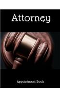 Attorney Appointment Book: An Engagement Calendar - Hourly 15-Minute Undated Planner