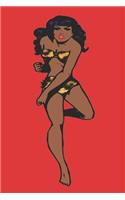 retro african pin up daily expenses book