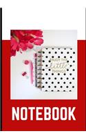 Notebook: Notepad - Journal - Logbook - Notes - 100 lined pages - students - business - organizer - planner - planning - textbook - agenda - newspaper book - 