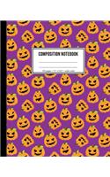 Composition Notebook: Halloween Pumpkin Notebook