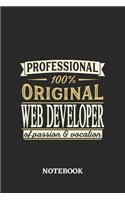 Professional Original Webdeveloper Notebook of Passion and Vocation