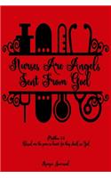 Matthew 5: 8 Nurse Journal: Nutritional Nurse Recipe Journal, 6x9 Blank Cookbook With 60 Recipe Templates And Lined Notes Pages, Diabetic Nurse Recipes Noteboo