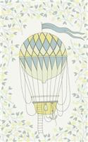 Lemon Hot Air Balloon & Basket - Lined Notebook with Margins - 5x8