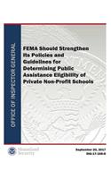 Fema Should Strengthen Its Policies and Guidelines for Determining Public Assistance Eligibility of Pnp Schools