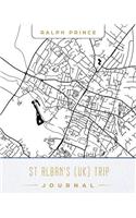 St Alban_s (Uk) Trip Journal: Lined Travel Journal/Diary/Notebook with St Alban_s (Uk) Map Cover Art