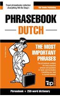 English-Dutch phrasebook and 250-word mini dictionary