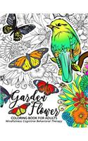Garden Flower Adults Coloring Book