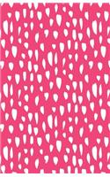 Journal Notebook Abstract Splashes Pink: 162 Lined and Numbered Pages With Index Blank Journal For Journaling, Writing, Planning and Doodling.(82 Journal Notebook Lined)