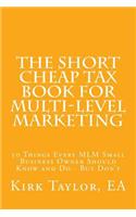 Short Cheap Tax Book for Multi Level Marketing