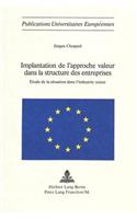 Implantation de l'approche valeur dans la structure des entreprises