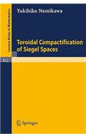 Toroidal Compactification of Siegel Spaces