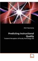 Predicting Instructional Quality