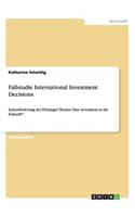 Fallstudie International Investment Decisions: Kulturförderung der Thüringer Theater: Eine Investition in die Zukunft?"