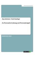 Zu Personalverwaltung und Personalentgelt