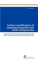 Surface modification of superparamagnetic iron oxide nanoparticles