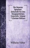 Die Neueren Sprachen: Zeitschrift Fur Den Neusprachlichen Unterricht, Volume 7 (German Edition)