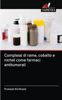 Complessi di rame, cobalto e nichel come farmaci antitumorali