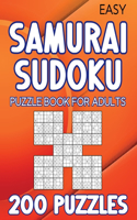 Samurai Sudoku puzzle book for adults