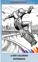 Coloring Book a New Coloring Experience: Coloring the Extreme Skateboard