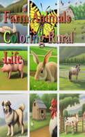 Farm Animals Coloring Rural Life