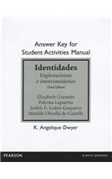 Answer Key for the Student Activities Manual for Identidades