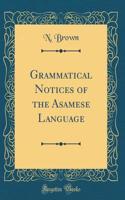 Grammatical Notices of the Asamese Language (Classic Reprint)