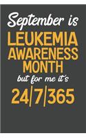 September is Leukemia Awareness Month but for me it's 24/7/365