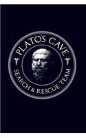 Plato's cave search & rescue team: 6x9 120-page lined and blank notebook journal notepad scribble book diary workbook for philosophers