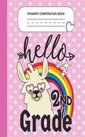 Primary Composition Book - Hello 2nd Grade