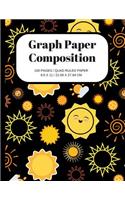 Graph Paper Composition: Sunny Cover, Grid Paper Notebook, Quad Ruled, 100 Sheets (Large, 8.5 X 11)