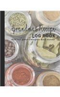 Grandmas Recipe Log Book