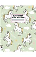 Blank Sheet Music Notebook
