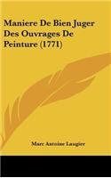 Maniere De Bien Juger Des Ouvrages De Peinture (1771)