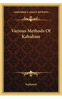 Various Methods of Kabalism