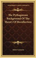 Pythagorean Background Of The Theory Of Recollection