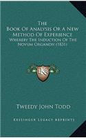 Book Of Analysis Or A New Method Of Experience