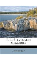 R. L. Stevenson Memories