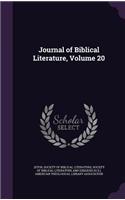 Journal of Biblical Literature, Volume 20