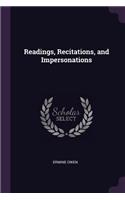 Readings, Recitations, and Impersonations