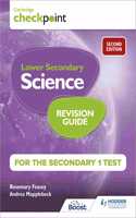 Cambridge Checkpoint Lower Secondary Science Revision Guide for the Secondary 1 Test 2nd edition: Hodder Education Group