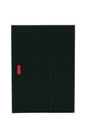 Black (Ondulo) B5 Unlined Notebook