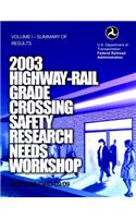 2003 Highway-Rail Grade Crossing Safety Research Needs Workshop