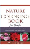 Nature Coloring Book For Grandpa