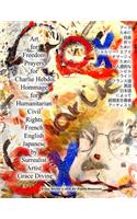 Art for Freedom Prayers for Charlie Hebdo Hommage for Humanitarian Civil Rights French English Japanese by Surrealist Artist Grace Divine
