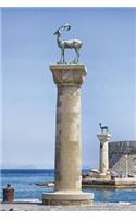 Harbour Gates and Lighthouse St Nicholas Rhodes Greece Journal: 150 page lined notebook/diary