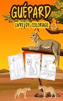 Guépard Livre de Coloriage pour les Enfants